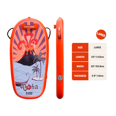 Kid Oppblåsbart Paddle Board Bodyboard - oransje